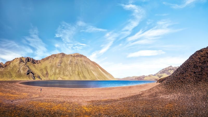 Lake Myvatn, Iceland, Landscape, Body of Water, 5K, 8K