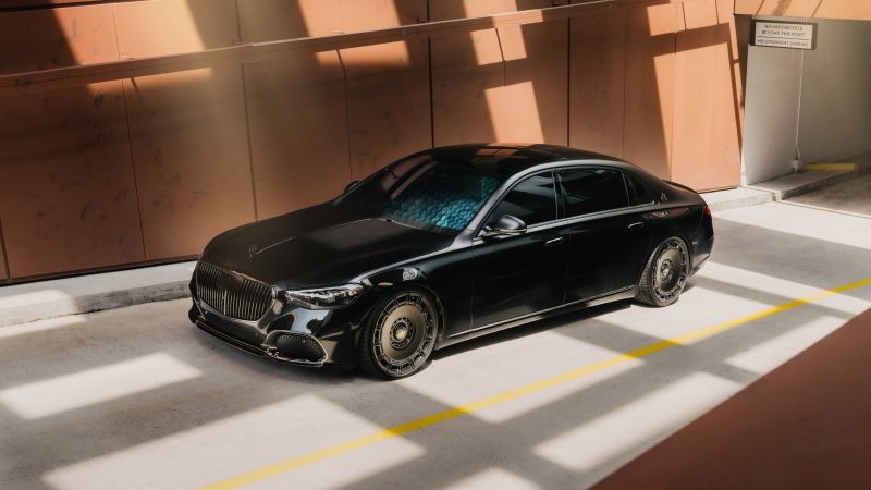 Mercedes-Maybach S 680, 8K, Luxury Sedan, 5K, Black cars, Wallpaper