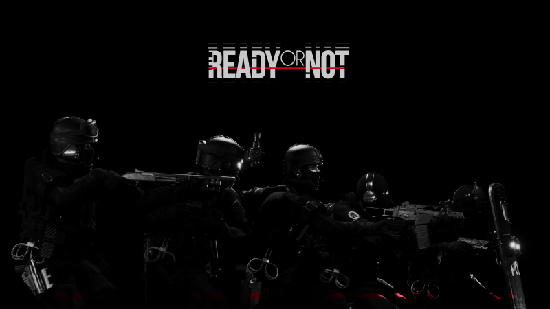 Ready or Not, Video Game, 5K, Black background, SWAT, Wallpaper