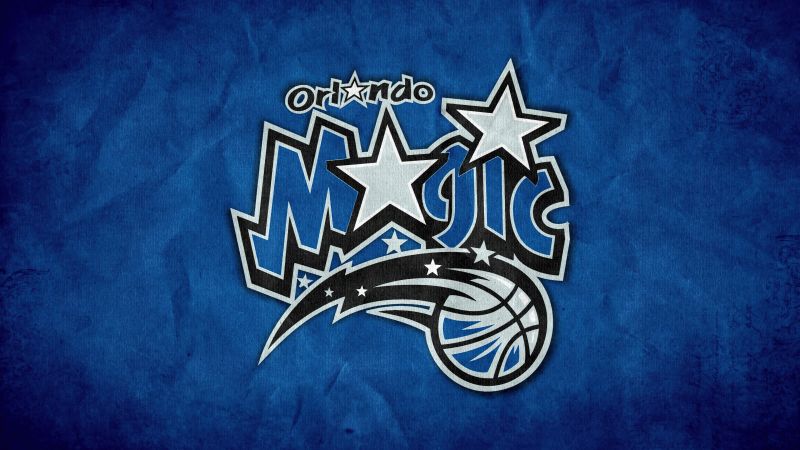 Orlando Magic, Blue background, Basketball team, NBA, Wallpaper