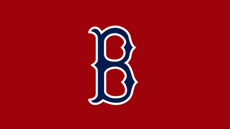 Boston Red Sox, Minimalist, Red background, Baseball team, Major League Baseball (MLB), Wallpaper