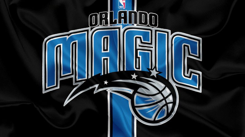 Orlando Magic, Dark background, Basketball team, NBA, Wallpaper