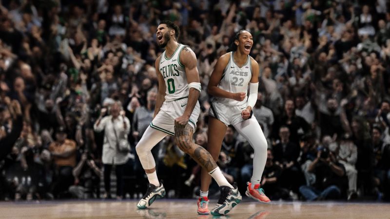 Jayson Tatum, Aja Wilson, NBA 2K25, 2024 Games, Video Game