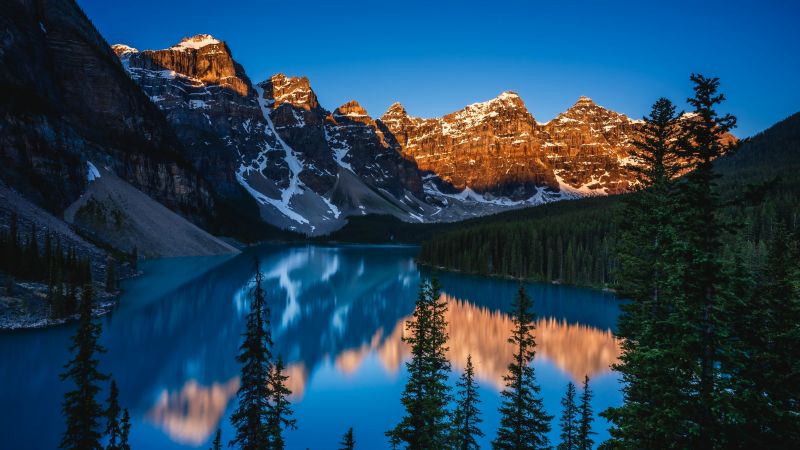 Banff National Park, Scenery, Moraine Lake, Canadian Rockies, 5K