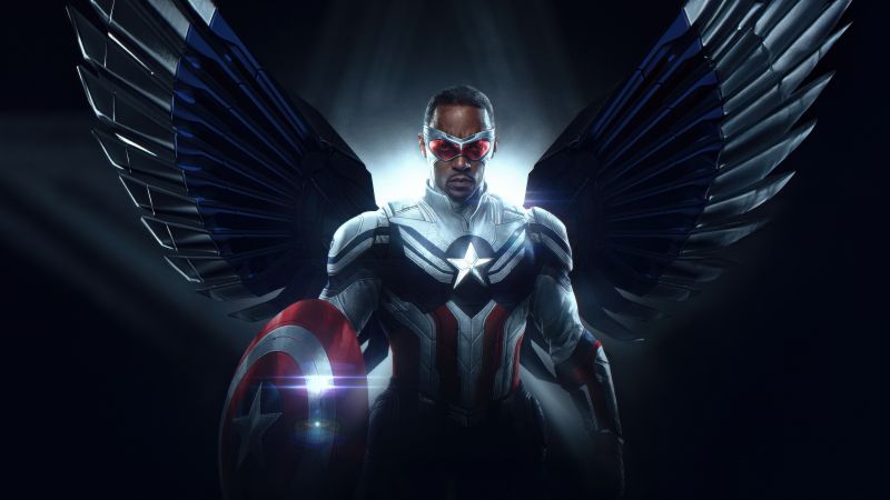 Anthony Mackie, Captain America, Sam Wilson, Captain America: Brave New World, Wallpaper