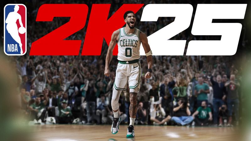 NBA 2K25, Jayson Tatum, Boston Celtics, Video Game, Wallpaper