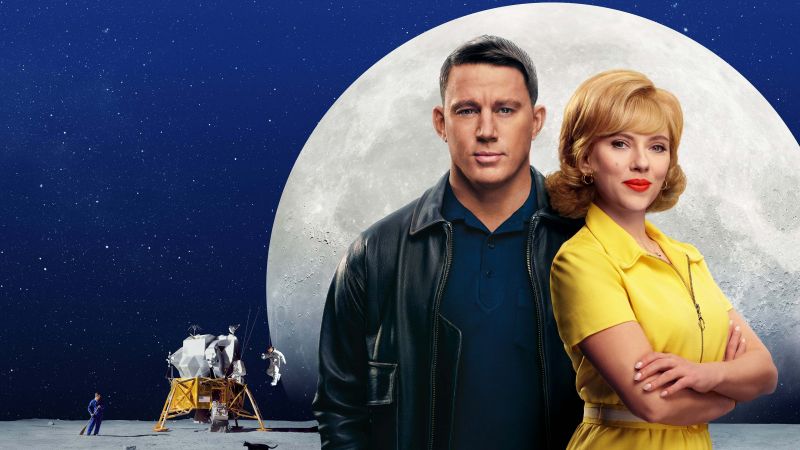 Fly Me to the Moon, 2024 Movies, Scarlett Johansson, Channing Tatum, Wallpaper