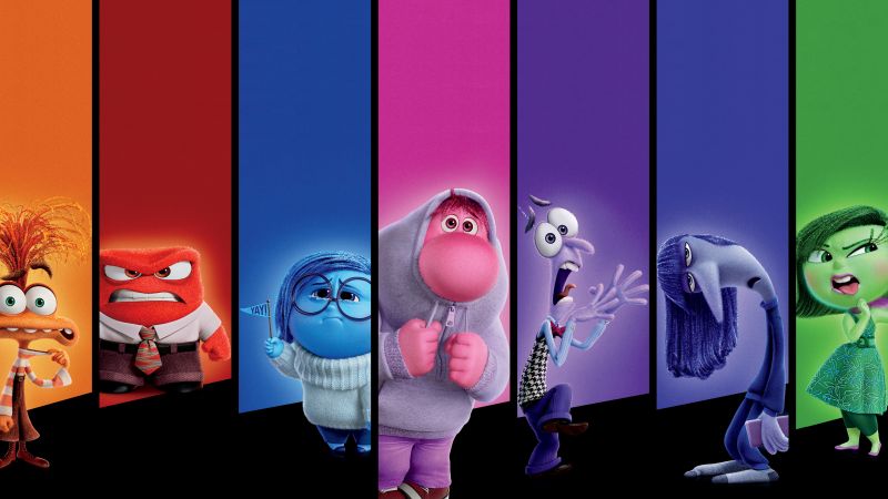 Inside Out 2 Character Poster Ultrawide 4K Wallpaper