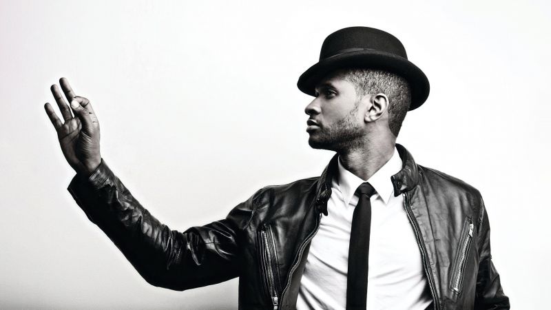 Usher, 5K, White background, American singer