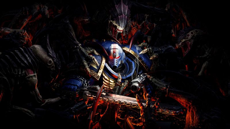 Warhammer 40K Space Marine 2, Ultrawide, 5K, 2024 Games, Dark aesthetic