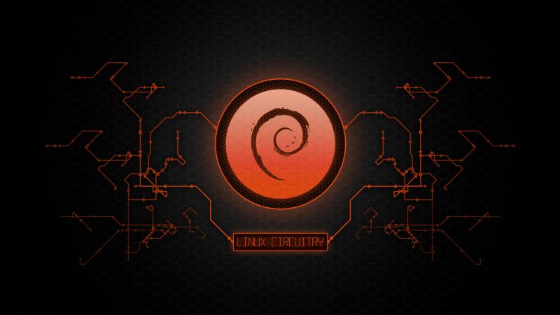 Linux wallpaper, Debian, 5K