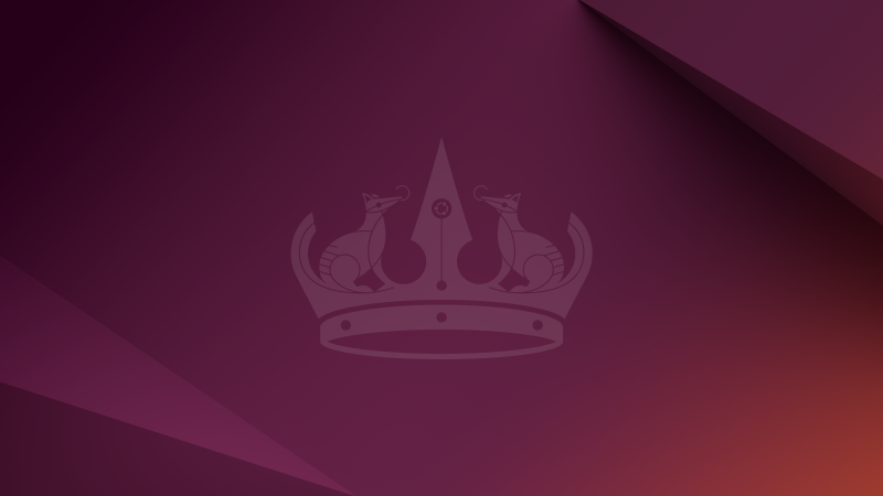 ubuntu, Logo, Magenta background, Stock, Wallpaper