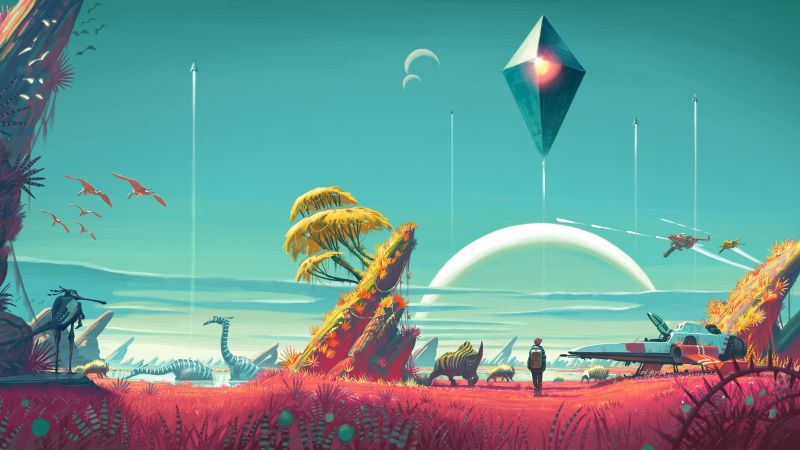 No Man's Sky, 12K, Video Game, Game poster, Game Art, 5K, 8K, 10K, Wallpaper