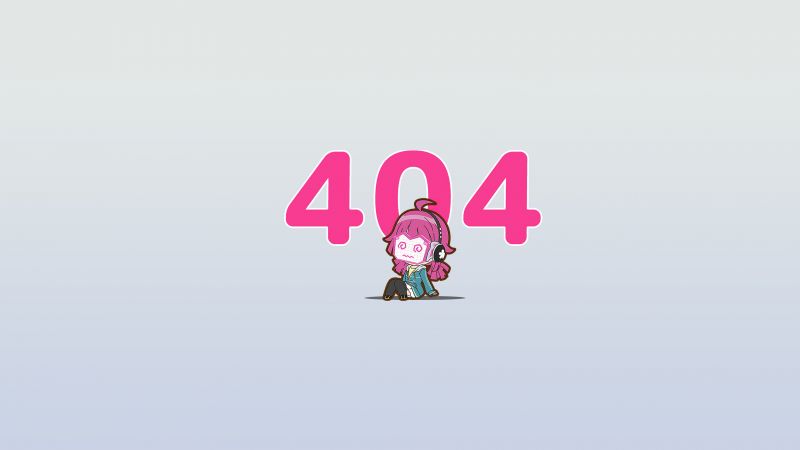 404 not found, Cute anime, Minimalist, Pink aesthetic, 404 Error