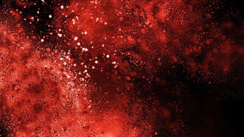 Explosion, Red aesthetic, Dust, 5K