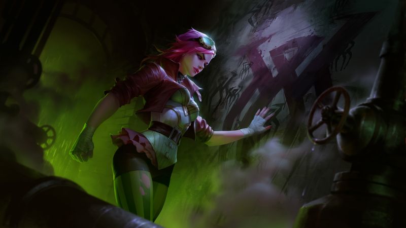 Vi (LoL), Game poster, 5K