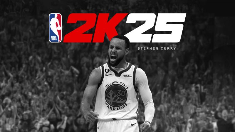 Stephen Curry, NBA 2K25, Monochrome, 2024 Games