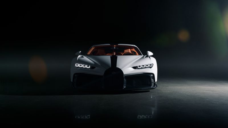 Bugatti Chiron Pur Sport, Dark aesthetic, 8K, Dark background, 5K