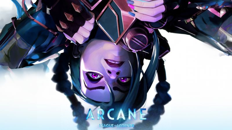 Jinx, Arcane: League of Legends, Season 2, 5K, Wallpaper