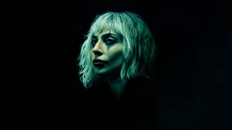 Lady Gaga, Joker: Folie à Deux, Dark background, 5K, 2024 Movies