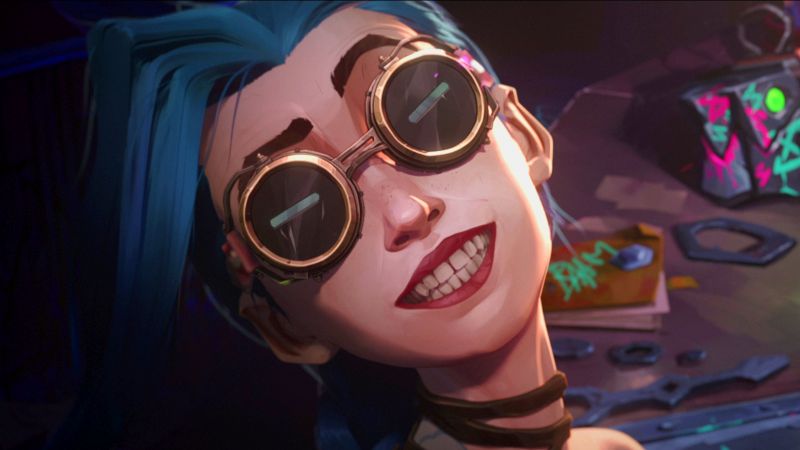 Jinx, Arcane: League of Legends, Season 2, 5K, Wallpaper