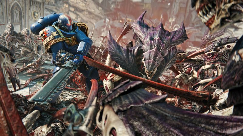 Warhammer 40K Space Marine 2, Battle, 2024 Games, Titus, Wallpaper