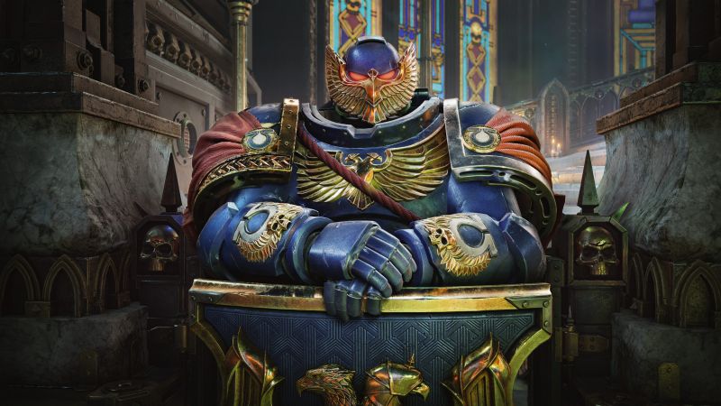 Shield, Warhammer 40K Space Marine 2, 2024 Games, Ultramarines, Wallpaper