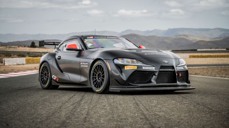 Toyota GR Supra GT4, 8K, Race track, 5K, Prototype