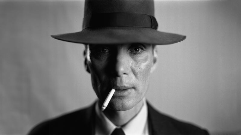 Cillian Murphy (Oppenheimer), Monochrome, 5K, 8K, Wallpaper