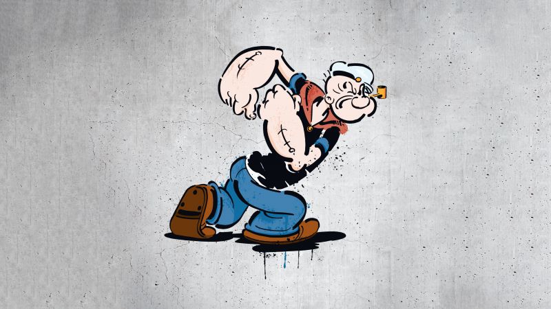 Popeye, Artwork, Cartoon, Wallpaper