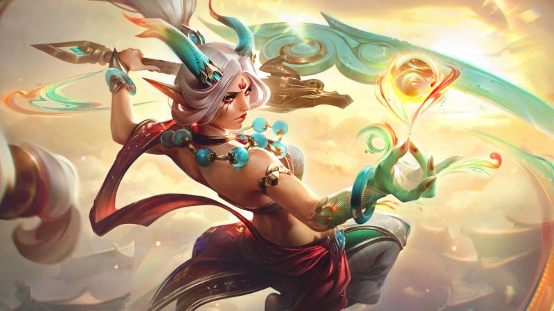 Heavenscale Diana, League of Legends, Wallpaper