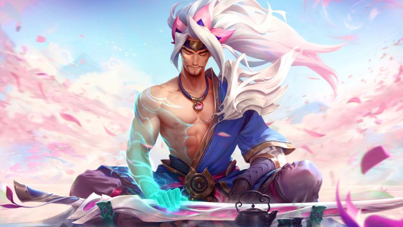 Spirit Blossom, Yasuo, League of Legends, Wallpaper