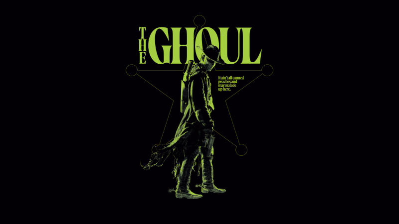 The Ghoul, Fallout, AMOLED, 5K, 8K, Black background