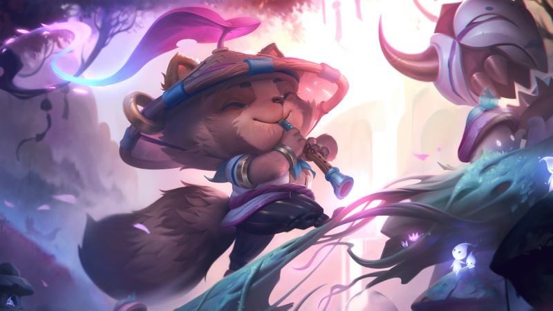 Spirit Blossom, Teemo, League of Legends, Wallpaper