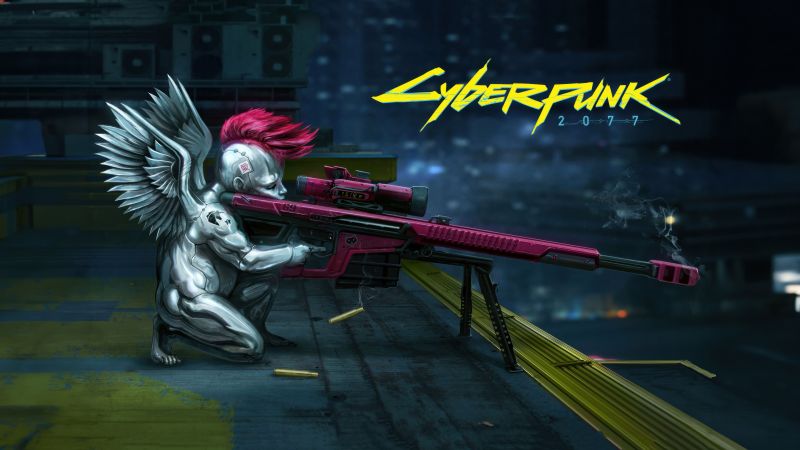 Cyberpunk 2077, Sniper, 5K, Wallpaper