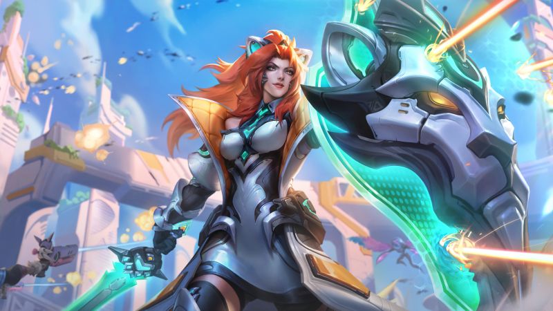 Battle Lion Leona, League of Legends, Wallpaper