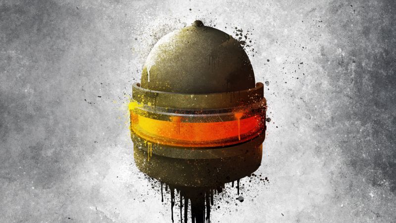 PUBG, Level 3 helmet, Drippy artwork, 5K, 8K, Wallpaper