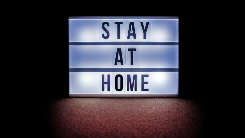 Stay at Home, Sign board, Dark background, 5K, 8K, Wallpaper