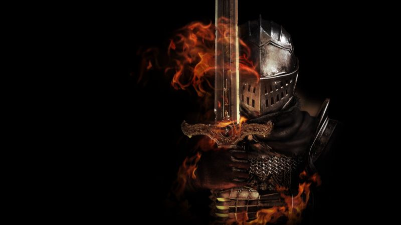 Dark Souls, Remastered, Video Game, Dark background, Wallpaper