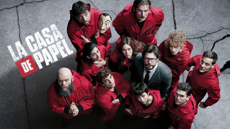 La casa de papel, TV series, Money Heist, 5K, Alvaro Morte as The Professor, Ursula Corbero as Tokyo, Wallpaper