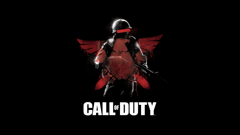 Call of Duty, Soldier, Dark background, 5K