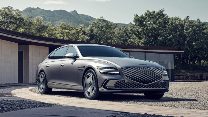 Genesis Electrified G80, 5K, Electric Sedan, Wallpaper