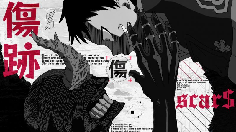 Shinra Kusakabe, Fire Force, Devil, Monster, Wallpaper