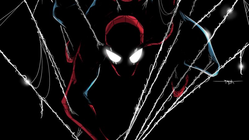 Spider-Man, Dark, Artwork, Marvel Superheroes, Wallpaper