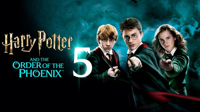 Harry Potter and the Order of the Phoenix, Poster, Daniel Radcliffe as Harry Potter, Emma Watson as Hermione Granger, Ron Weasley