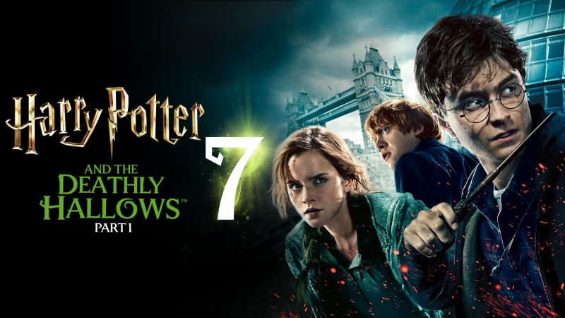 Harry Potter and the Deathly Hallows Part 1, Poster, Daniel Radcliffe as Harry Potter, Emma Watson as Hermione Granger, Ron Weasley, Wallpaper