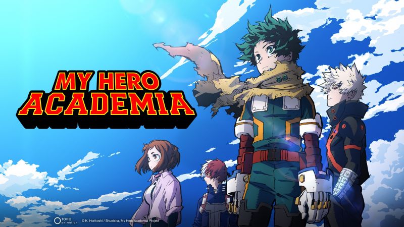 My Hero Academia, Anime series, Izuku Midoriya, Ochaco Uraraka, Katsuki Bakugo, Shoto Todoroki