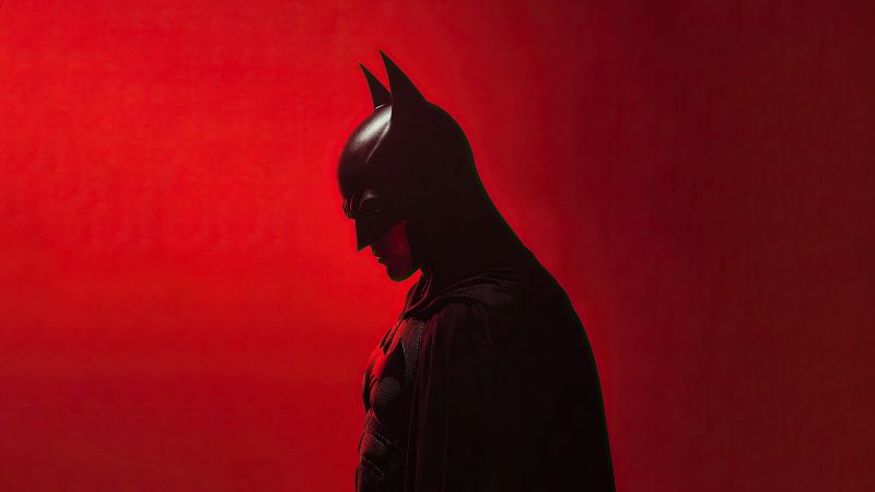 Batman, Red aesthetic, 5K, Red background, DC Superheroes, Wallpaper