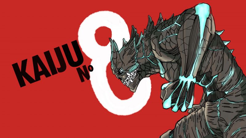 Kaiju No. 8, 8K, Red background