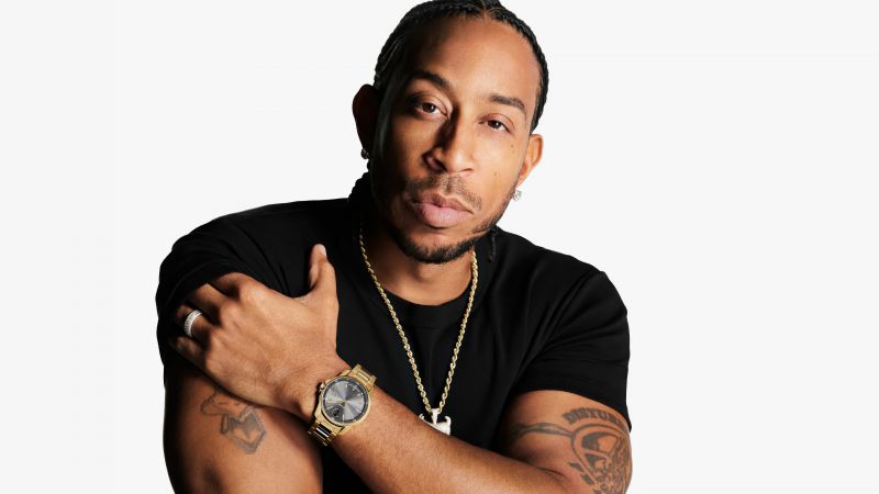 Ludacris, American rapper, White background, Closeup, American actor